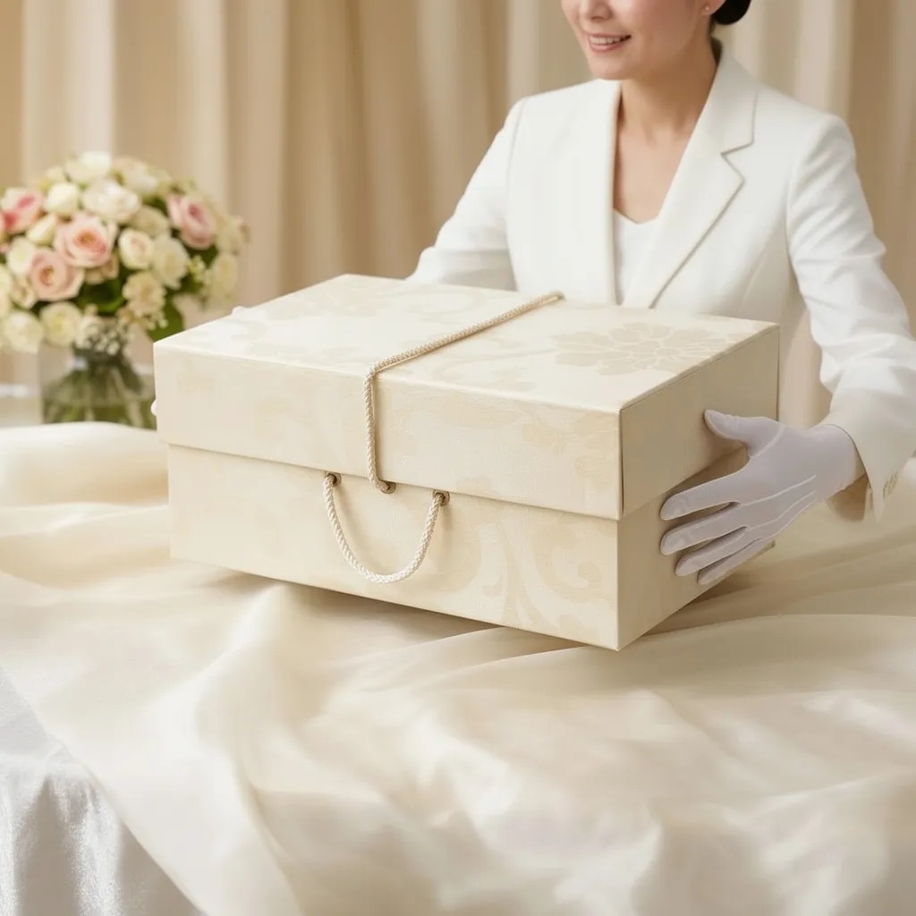 Wedding dress travel box